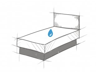 Mono Wasserbett - Schmal